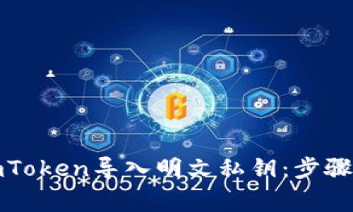 如何使用imToken导入明文私钥：步骤与注意事项